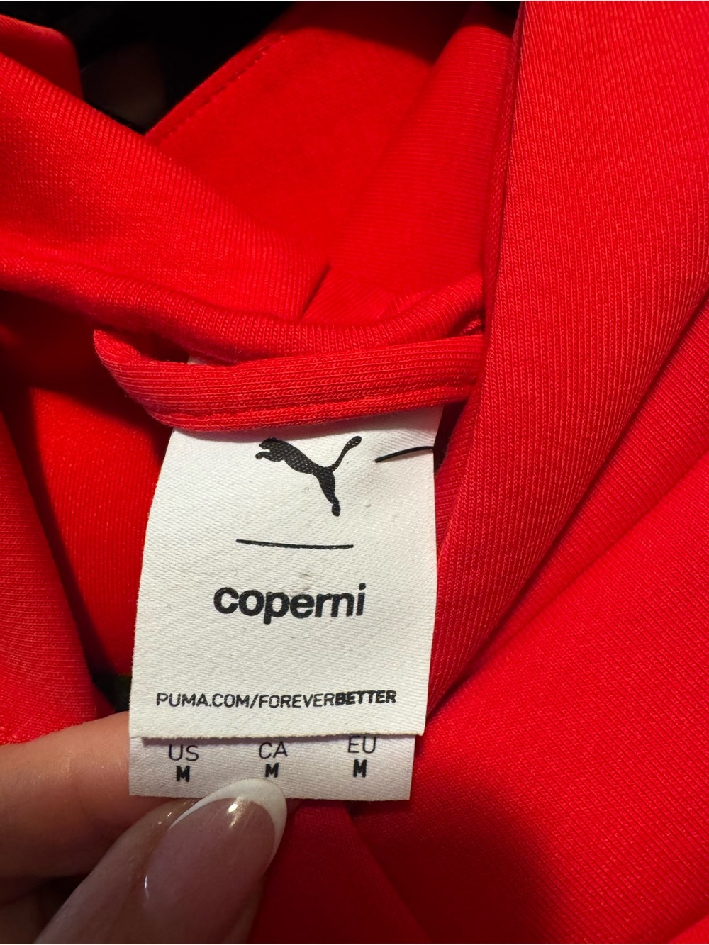 Coperni Red and White Cutout Hoodie - Picture 2 of 10